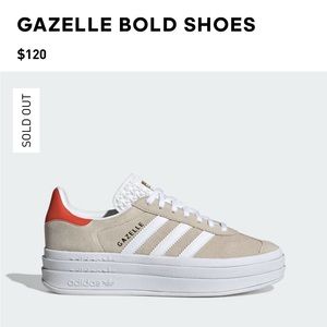 Women’s Adidas Gazelle Bold NWT size 8